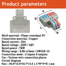 1/3/5/10/100pcs Universal Cable wire Connectors 222 TYPE Fast Home Compact wire Connection push in Wiring Terminal Block 2-8 Pin