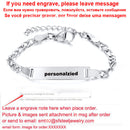 Personalize Baby Name Bracelet Figaro Chain Smooth Bangle Link Gold Tone No Fade Safty Jewelry 12cm to 15cm