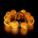 1.5m 10Led Halloween Pumpkin Ghost Skeletons Bat Spider Led Light String Festival Bar Home Party Decor Christmas Ornament
