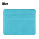 1Pc Pu Leather ID Card Holder Candy Color Bank Credit Card Box Multi Slot Slim Card Case Wallet Women Men Business Card Cover
