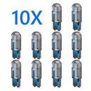 10x 2021 Newest W5W Led T10 Car Light COB Glass 6000K White Auto Automobiles License Plate Lamp Dome Read DRL Bulb Style 12V