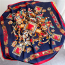 Silk Square Scarf Women Satin Bandana Print Bag Scarves Head Band Fashion Lady Hair Shawl and Wrap Female Neckerchief Hijab 2021