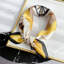 Silk Square Scarf Women Satin Bandana Print Bag Scarves Head Band Fashion Lady Hair Shawl and Wrap Female Neckerchief Hijab 2021