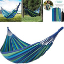 Portable hammock outdoor hammock garden Sports Home Travel Camping swing canvas stripe hammock thickened anti rollover chair