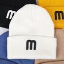 Cute Smile Crochet Knit Cap Beanie 2019 Autumn New Solid Warm Skullies Beanies Caps Female Knitted Hat Ladies Girls Winter Hats