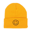 Cute Smile Crochet Knit Cap Beanie 2019 Autumn New Solid Warm Skullies Beanies Caps Female Knitted Hat Ladies Girls Winter Hats