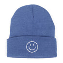 Cute Smile Crochet Knit Cap Beanie 2019 Autumn New Solid Warm Skullies Beanies Caps Female Knitted Hat Ladies Girls Winter Hats