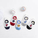 10 Piece=5 Pairs/lot Cute Animal Spring Women Socks Set Korean Style Funny Cat Dog Panda Low Cut Ankle Short Sox Happy Size34-40