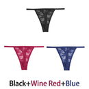 3Pcs/Lot Women Lace Mesh Briefs Sexy Transparent Underwear Low Waist Panties Lady Thongs M-2XL Girls Intimates Lingerie G-String