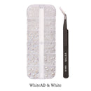 12 grid set mixed size half face pearl nail art rhinestone 6 grid set applied to clothing shoes hats nail decoration