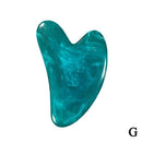 2pcs/Set Kamien Gua Sha Stone For Face Massage Rose Quartz Jade Stone Face Massage Roller Gua Sha Scraper Board Face