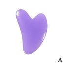 2pcs/Set Kamien Gua Sha Stone For Face Massage Rose Quartz Jade Stone Face Massage Roller Gua Sha Scraper Board Face