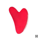 2pcs/Set Kamien Gua Sha Stone For Face Massage Rose Quartz Jade Stone Face Massage Roller Gua Sha Scraper Board Face