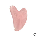 2pcs/Set Kamien Gua Sha Stone For Face Massage Rose Quartz Jade Stone Face Massage Roller Gua Sha Scraper Board Face