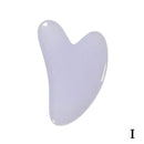 2pcs/Set Kamien Gua Sha Stone For Face Massage Rose Quartz Jade Stone Face Massage Roller Gua Sha Scraper Board Face