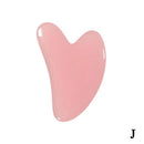 2pcs/Set Kamien Gua Sha Stone For Face Massage Rose Quartz Jade Stone Face Massage Roller Gua Sha Scraper Board Face