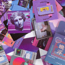 Pink Purple Love Material Sticky Diary Stickers Aesthetic Scrapbook Sticker for Notebooks Stationery Supplies Packing 46PCS