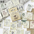 Pink Purple Love Material Sticky Diary Stickers Aesthetic Scrapbook Sticker for Notebooks Stationery Supplies Packing 46PCS