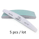2/5pcs/lot Nail File Mix Color Limas 80/100/150/180/240 Grit Sandpaper Disposable Cuticle Remover Buffers Manicure Tool Set