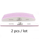 2/5pcs/lot Nail File Mix Color Limas 80/100/150/180/240 Grit Sandpaper Disposable Cuticle Remover Buffers Manicure Tool Set