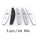 2/5pcs/lot Nail File Mix Color Limas 80/100/150/180/240 Grit Sandpaper Disposable Cuticle Remover Buffers Manicure Tool Set