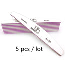 2/5pcs/lot Nail File Mix Color Limas 80/100/150/180/240 Grit Sandpaper Disposable Cuticle Remover Buffers Manicure Tool Set