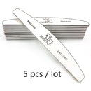 2/5pcs/lot Nail File Mix Color Limas 80/100/150/180/240 Grit Sandpaper Disposable Cuticle Remover Buffers Manicure Tool Set