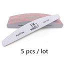 2/5pcs/lot Nail File Mix Color Limas 80/100/150/180/240 Grit Sandpaper Disposable Cuticle Remover Buffers Manicure Tool Set