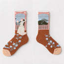 Hot Sale Colorful Cartoon Creative Fashion Vine Graffiti Novelty Men Women Socks Winter Warm Comfortable Cotton Socks Dropship