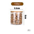 Mason Candy Jar For Spices Glass bamboo Cover Container Glass Jars With Lids Cookie Jar Kitchen Jars And Lids Wholesale