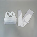Seamless Women Yoga Set Gym Clothing LongSleeve Crop Top High Waist Leggings Workout Sportswear Fitness Sport Suit Yoga Clothing