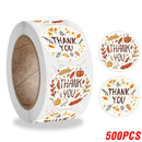 100-500pcs Thank You Round Sticker Scrapbook Envelope Seal Sticker Gift Flower Decoration Stationery Label Sticker