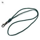 1PC 19 Styles Paracord Keychain Military Braided Nylon Lanyard With Metal Triangle Buckle High Strength Parachute Cord Carabiner