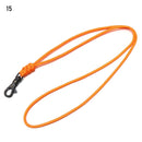 1PC 19 Styles Paracord Keychain Military Braided Nylon Lanyard With Metal Triangle Buckle High Strength Parachute Cord Carabiner