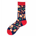 MYORED 1 pair men socks cotton funny crew socks cartoon animal fruit dog women socks novelty gift socks for spring autumn winter