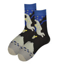 MYORED 1 pair men socks cotton funny crew socks cartoon animal fruit dog women socks novelty gift socks for spring autumn winter