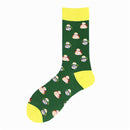 MYORED 1 pair men socks cotton funny crew socks cartoon animal fruit dog women socks novelty gift socks for spring autumn winter