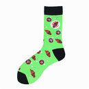 MYORED 1 pair men socks cotton funny crew socks cartoon animal fruit dog women socks novelty gift socks for spring autumn winter