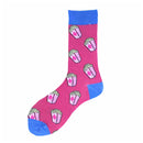 MYORED 1 pair men socks cotton funny crew socks cartoon animal fruit dog women socks novelty gift socks for spring autumn winter