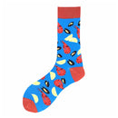 MYORED 1 pair men socks cotton funny crew socks cartoon animal fruit dog women socks novelty gift socks for spring autumn winter