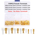 315Pcs Insulated Male Female Wire Connector 2.8/4.8/6.3mm Electrical Wire Crimp Terminals Spade Connectors Assorted Kit