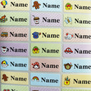 90Pcs Name Sticker Customize Stickers Waterproof Personalized Labels Children School Stationery variety patterns animal boy tag
