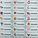 90Pcs Name Sticker Customize Stickers Waterproof Personalized Labels Children School Stationery variety patterns animal boy tag