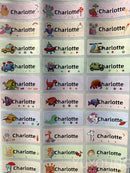 90Pcs Name Sticker Customize Stickers Waterproof Personalized Labels Children School Stationery variety patterns animal boy tag