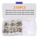 270PCS Insulated Male Female Wire Connector 2.8/4.8/6.3mm Electrical Wire Crimp Terminals Spade Connectors Assorted Kit