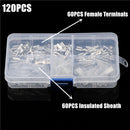 270PCS Insulated Male Female Wire Connector 2.8/4.8/6.3mm Electrical Wire Crimp Terminals Spade Connectors Assorted Kit