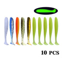 10CM Fishing Accessories Soft Lures for Bait All Artificial Feeder Silica Gel Crankbaits Tackle 2021 Surface Sea Lure With Salt