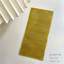 1pcs Bronzing Gold Silver Letter Number Decorative Stickers for DIY Idol Card Album Scrapbooking Diary Sticker Korean Stationery