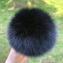 100% natural fox fur pompom raccoon fur pom pom for hat beanies DIY Fur Pompon For Caps Bags Scarf Accessories