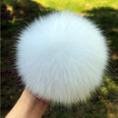 100% natural fox fur pompom raccoon fur pom pom for hat beanies DIY Fur Pompon For Caps Bags Scarf Accessories